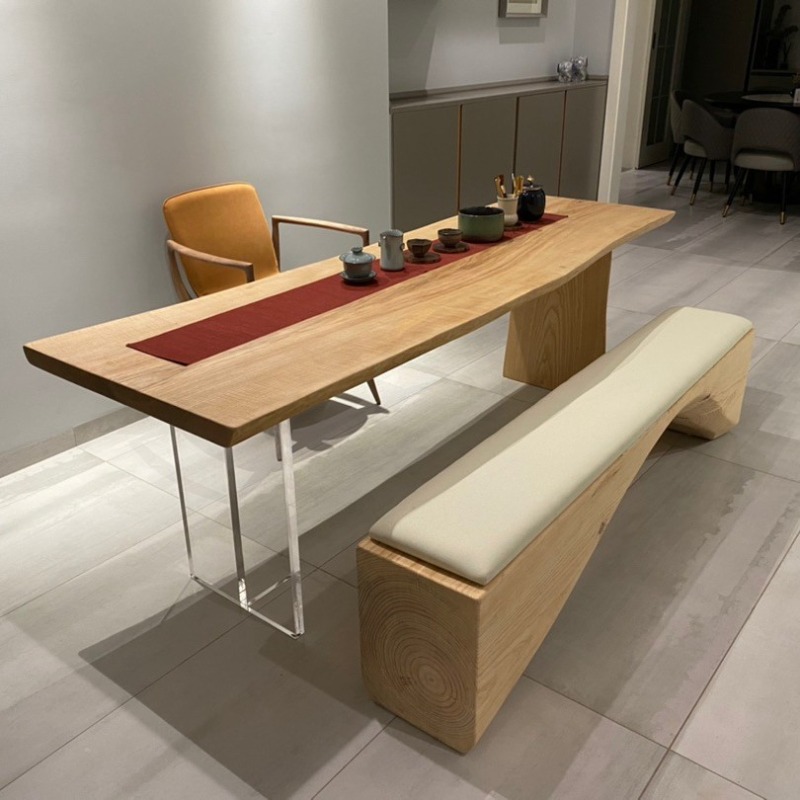 Bedroom Furniture - Mesa Flutuante Nórdica de Madeira Maciça