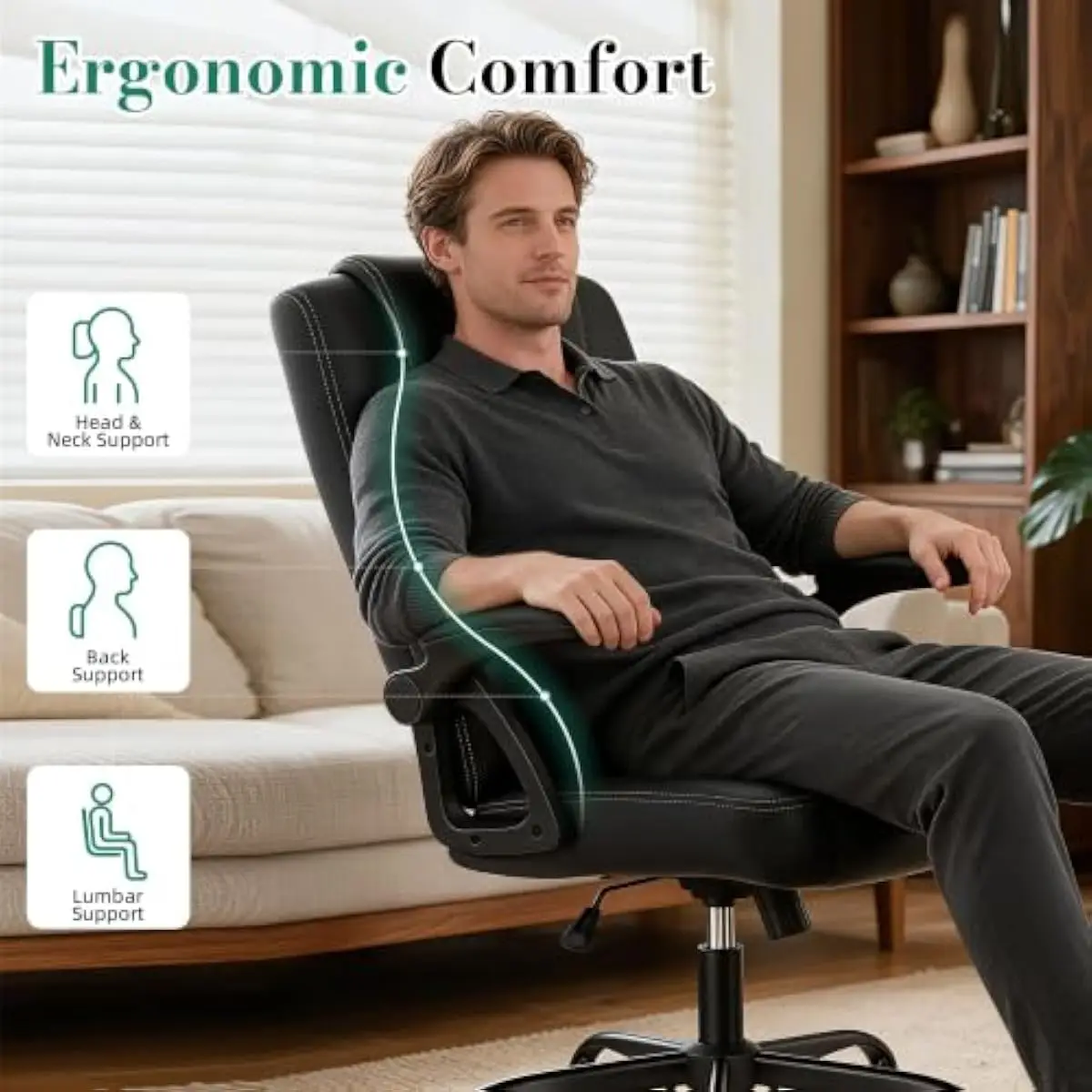 Cadeira de escritório ergonómi - Chairs avaliação e preço