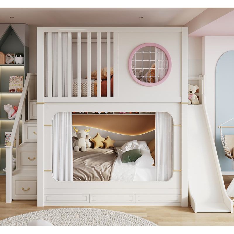 Beliches Infantis com Escorreg - Bunk Bed With Stairs And Slide avaliação e preço