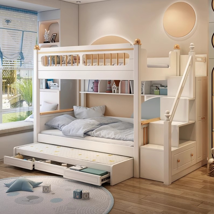 Móveis para Quarto Infantil em - Bunk Bed With Stairs And Slide avaliação e preço