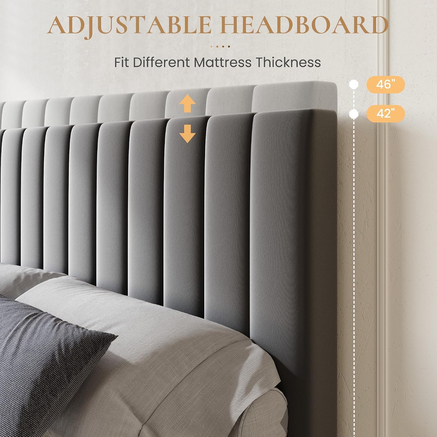 Estrutura de cama de plataform - King Size Bed Frame With Storage Drawers avaliação e preço