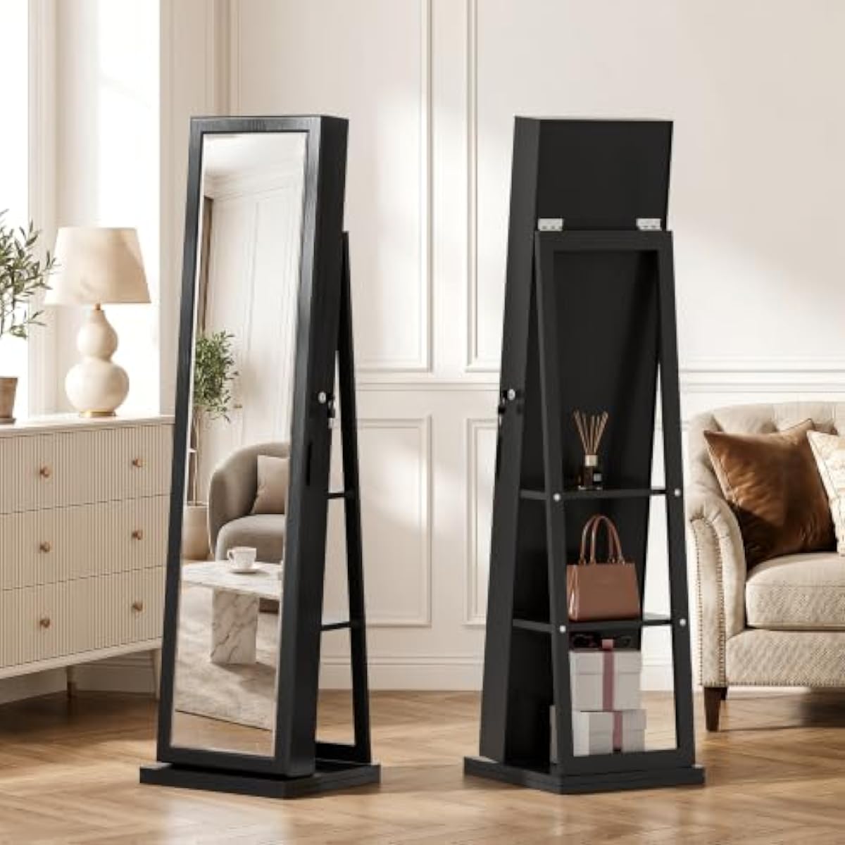 Elegante Armário de Joias Pret - Full Length Mirror Jewelry Armoire avaliação e preço