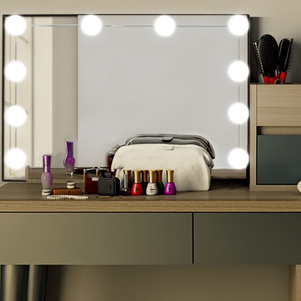 1 conjunto de luzes LED para e - Dressing Table Vanity With Lighted Mirror avaliação e preço