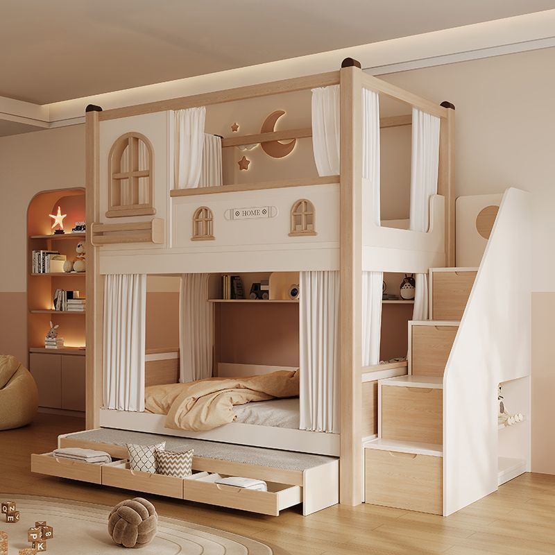 Cama Beliche Infantil com Esco - Bunk Bed With Stairs And Slide avaliação e preço