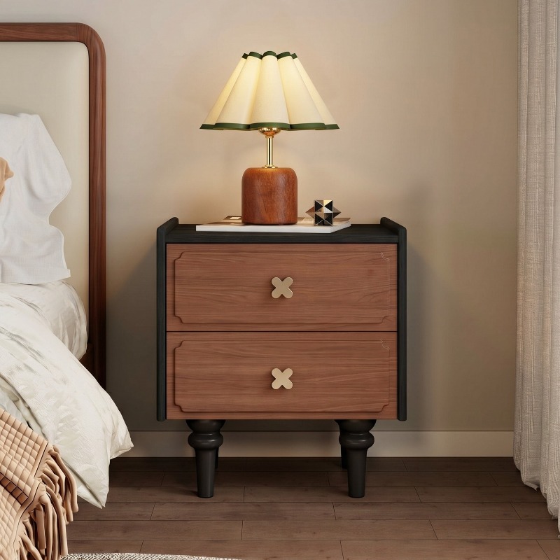 Móvel para Casa, Mesa de Cabec - Solid Wood Nightstand 2 Drawers avaliação e preço