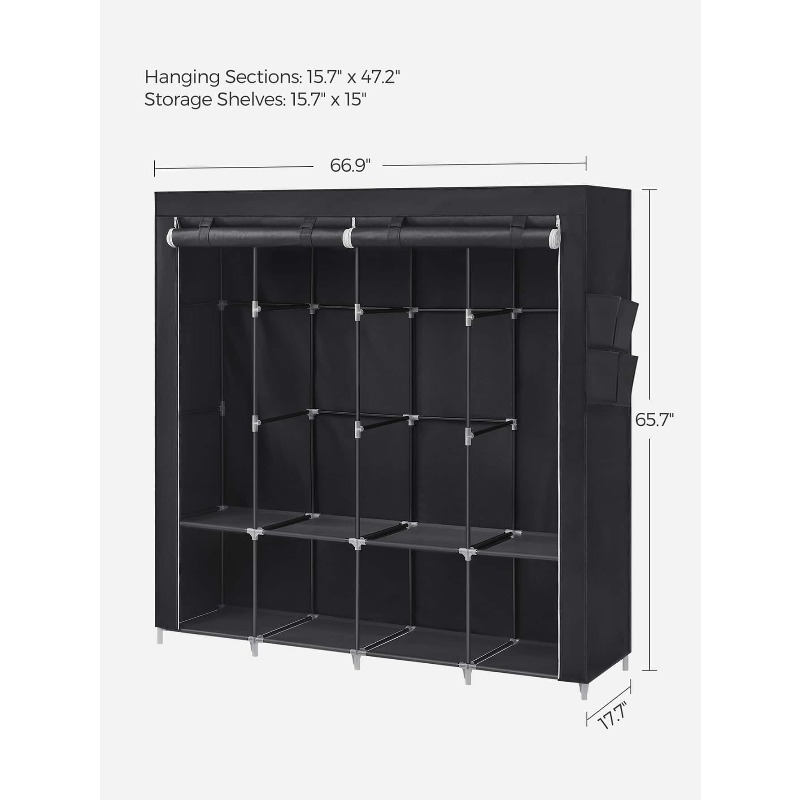 Armário Portátil, Organizador  - Wardrobe Closet Portable Fabric Cover avaliação e preço
