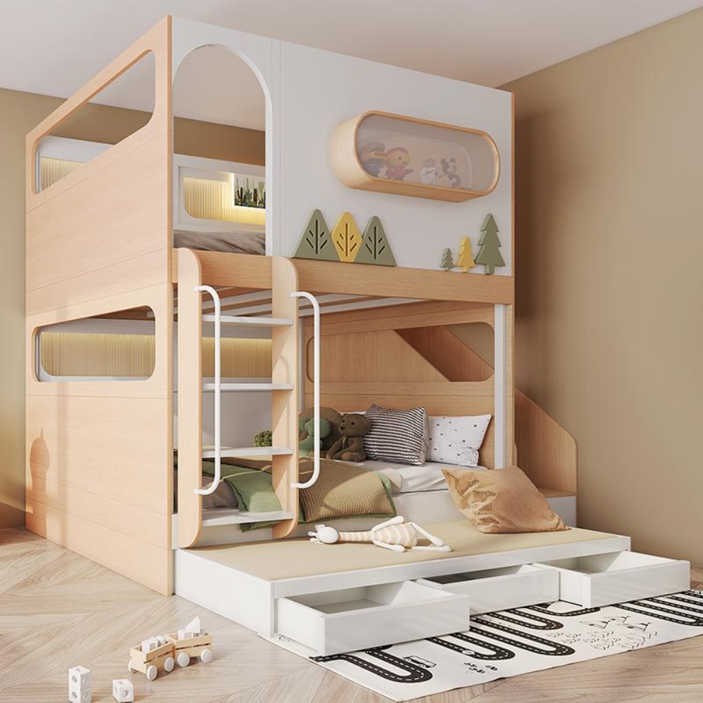 Cama Beliche Infantil Cápsula  - Bunk Bed With Stairs And Slide avaliação e preço
