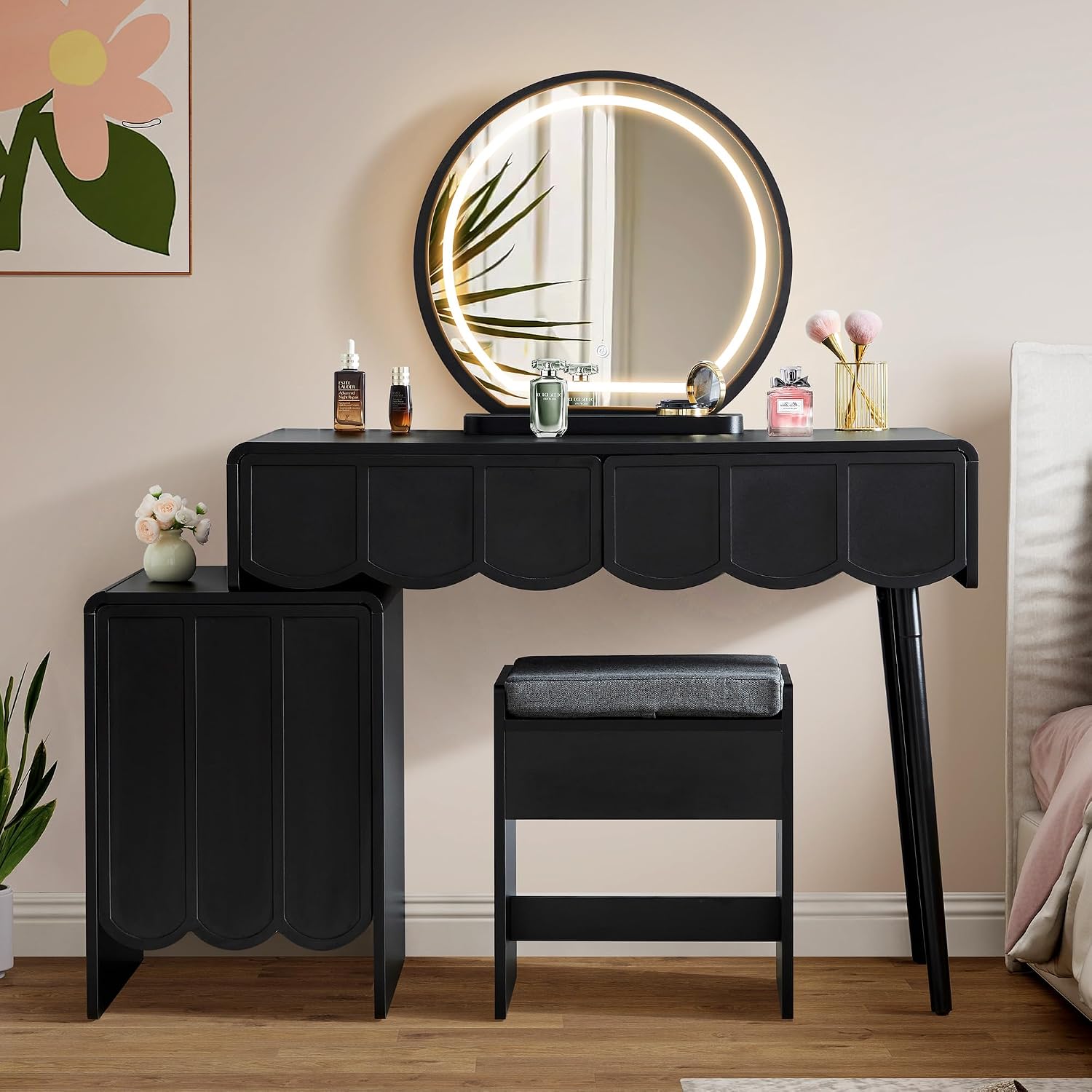 Penteadeira com Espelho e Luze - Dressing Table Vanity With Lighted Mirror avaliação e preço
