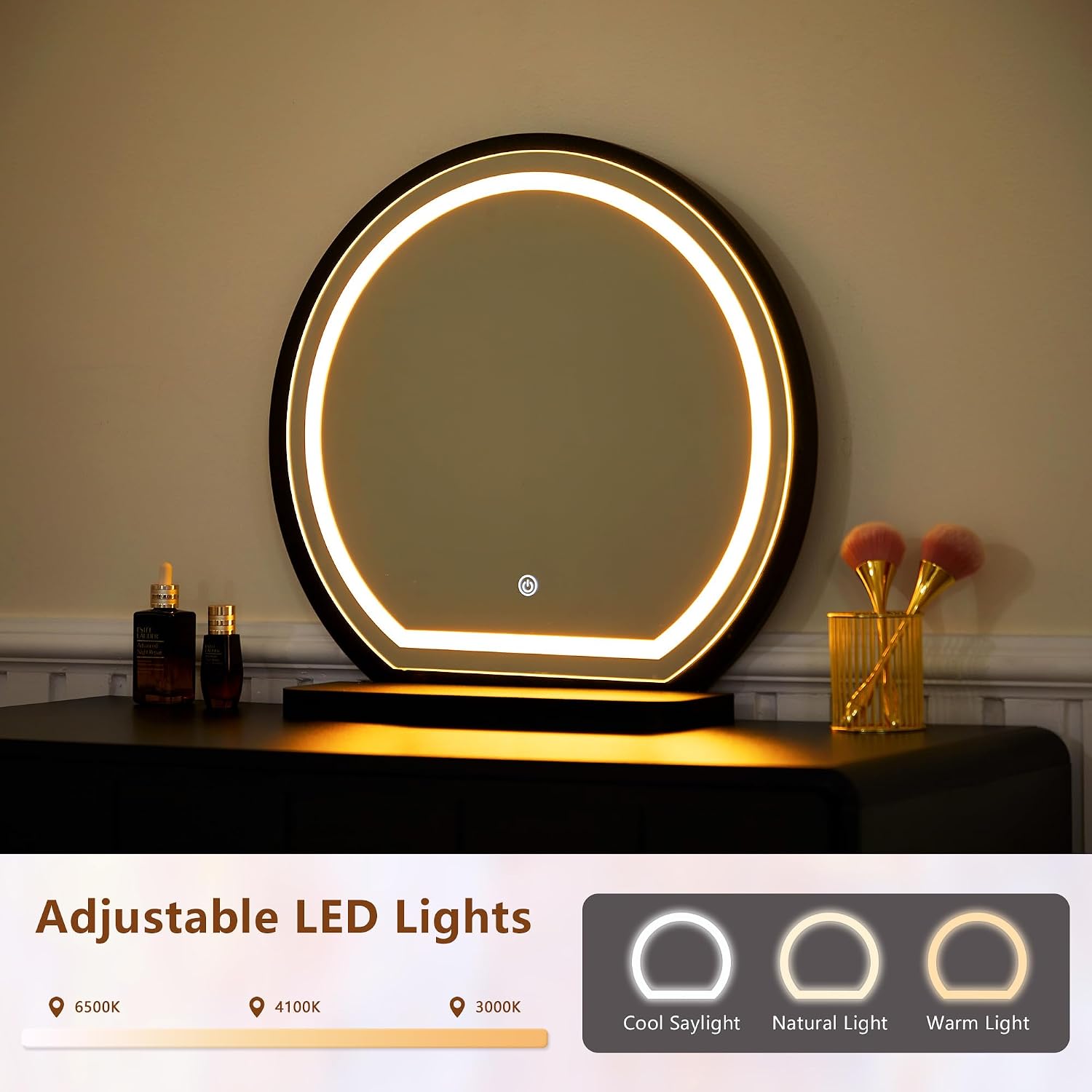 Penteadeira com Espelho e Luze - Dressing Table Vanity With Lighted Mirror avaliação e preço