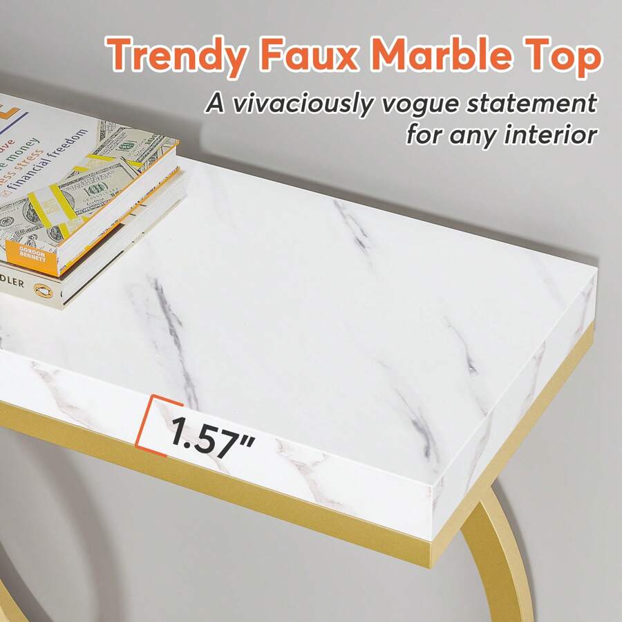 Mesa de console moderna dourad - Sofas avaliação e preço