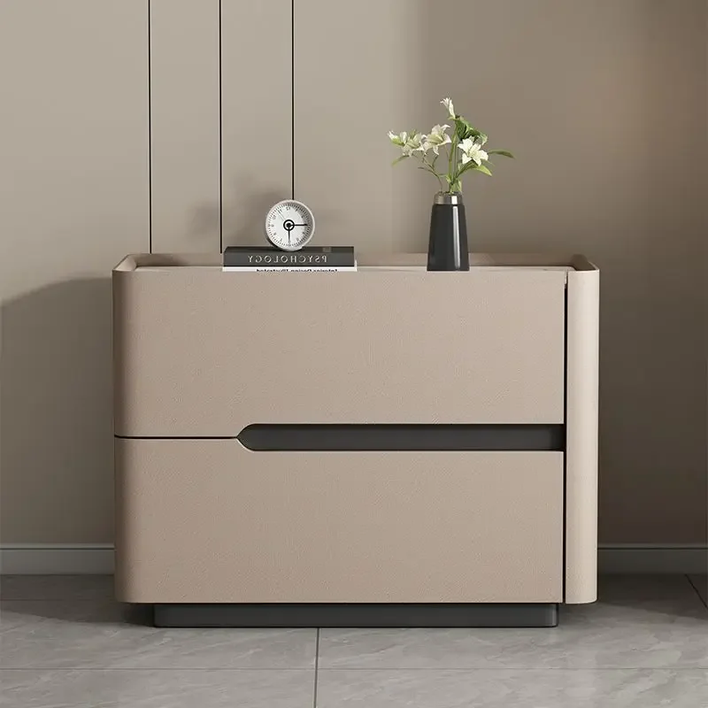 Nordic moderno mesa de cabecei - Solid Wood Nightstand 2 Drawers avaliação e preço