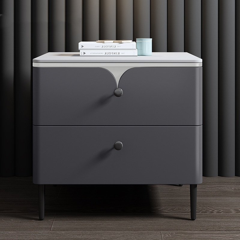 Mesa de Cabeceira Moderna em M - Solid Wood Nightstand 2 Drawers avaliação e preço