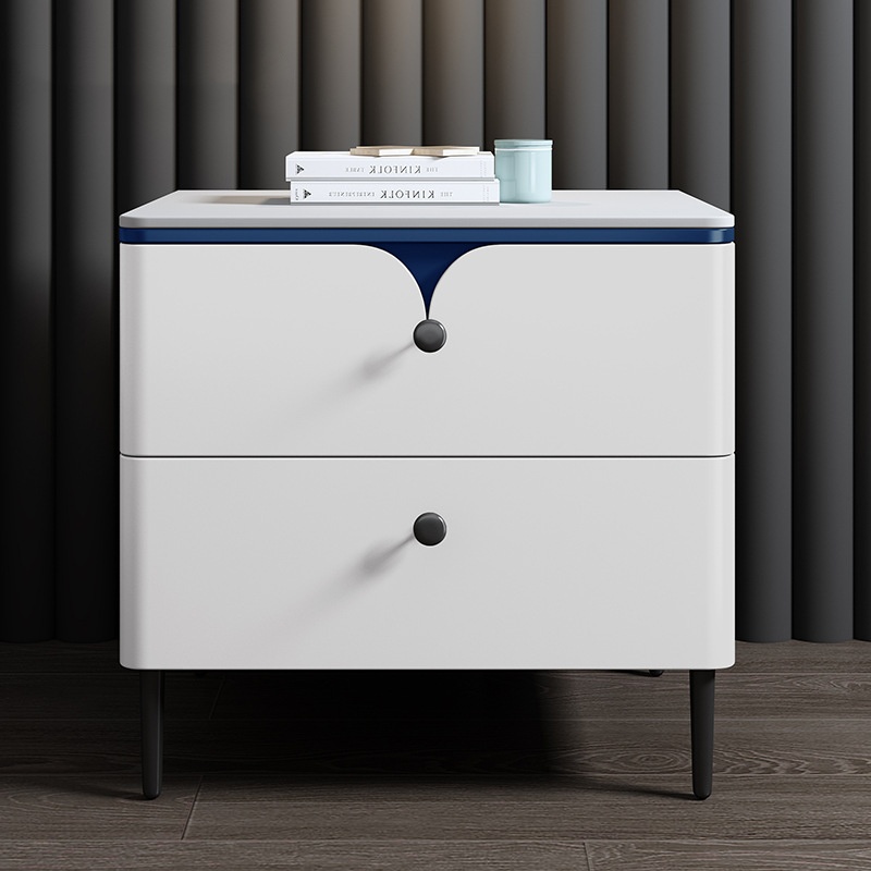 Mesa de Cabeceira Moderna em M - Solid Wood Nightstand 2 Drawers avaliação e preço