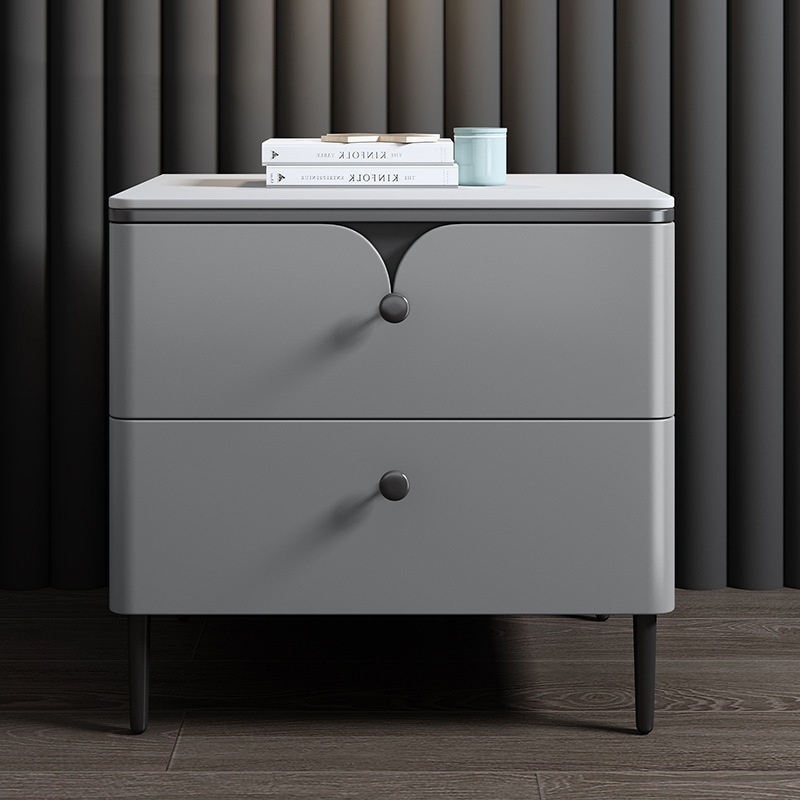 Mesa de Cabeceira Moderna em M - Solid Wood Nightstand 2 Drawers avaliação e preço