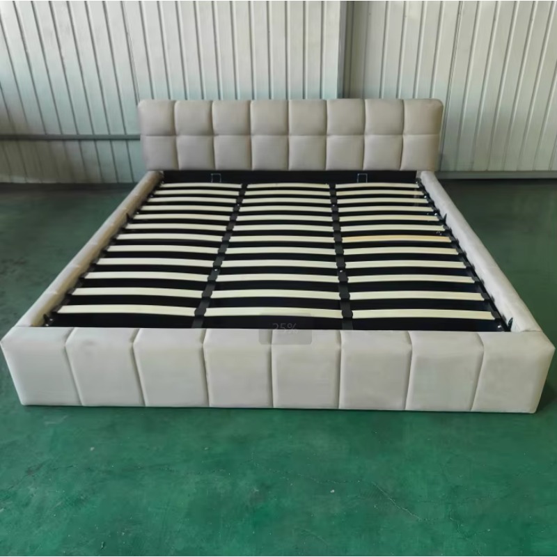Cama Moderna Estofada com Arma - Gas Lift Storage Bed Hydraulic avaliação e preço